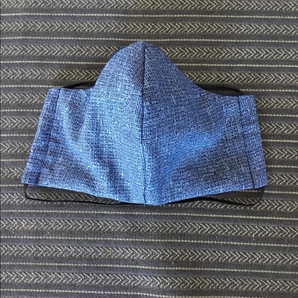 Blue pattern face mask washable USA